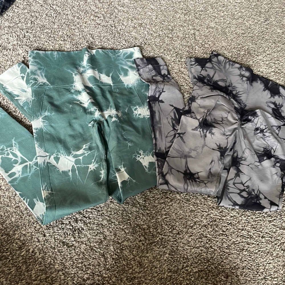 Booty scrunched Tye dye leggings
